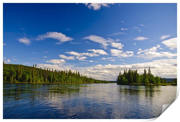 Calm River Print by Monika Nakládalová