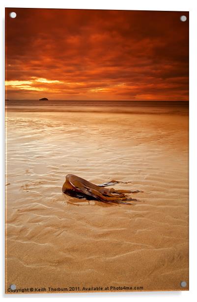 West Barns Beach Acrylic by Keith Thorburn EFIAP/b