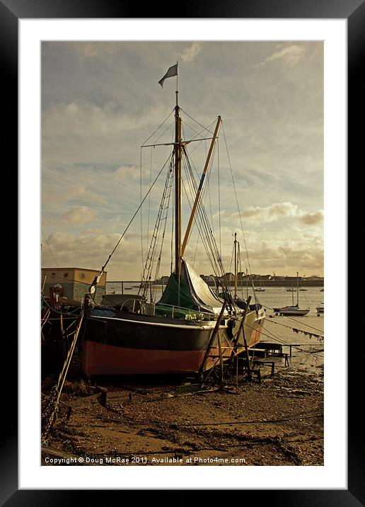 Sailing barge Framed Mounted Print by Doug McRae