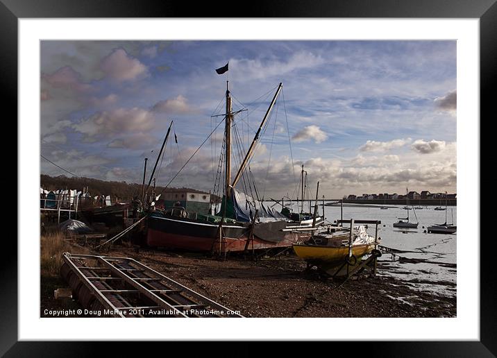 Sailing barge 2 Framed Mounted Print by Doug McRae