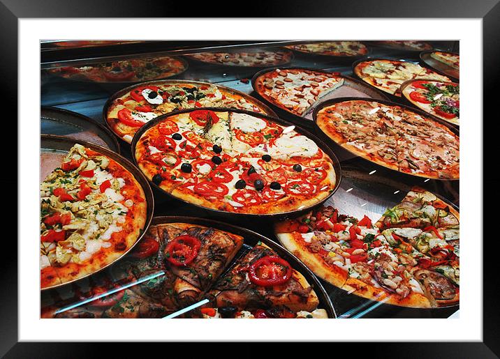 Pizzas of Sienna Framed Mounted Print by Michelle Stranges