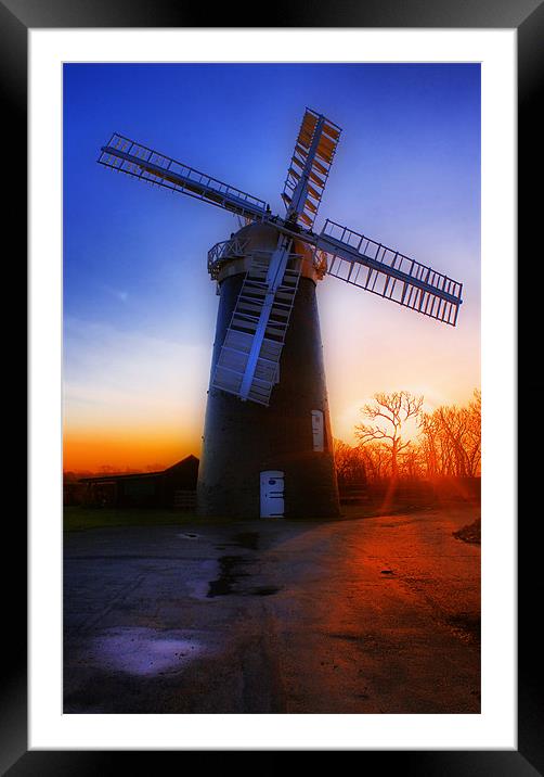 Pakenham Windmill Framed Mounted Print by Darren Burroughs