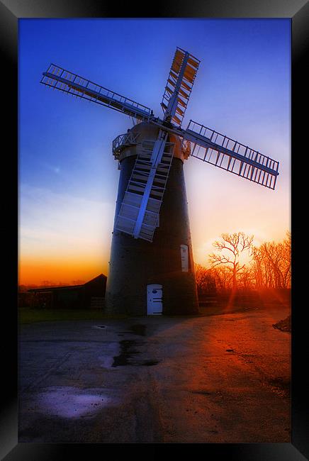 Pakenham Windmill Framed Print by Darren Burroughs