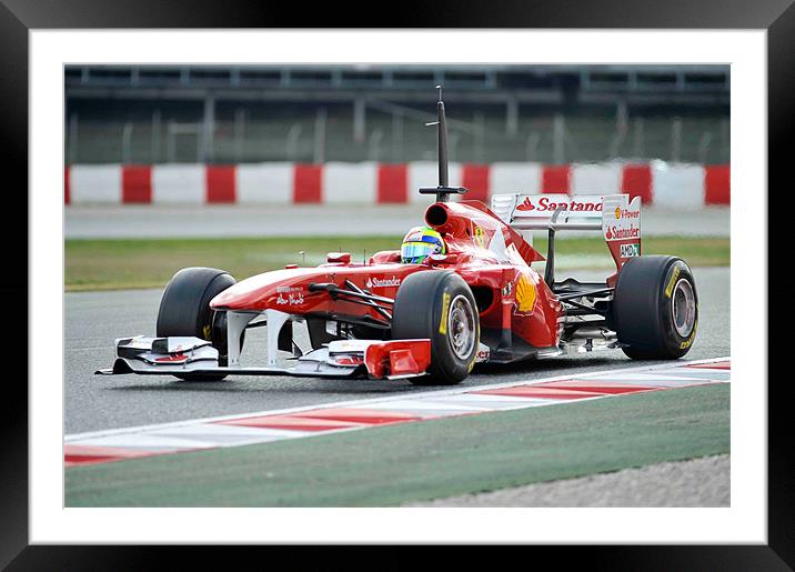 Felipe Massa - 2011 - Catalunya Framed Mounted Print by SEAN RAMSELL