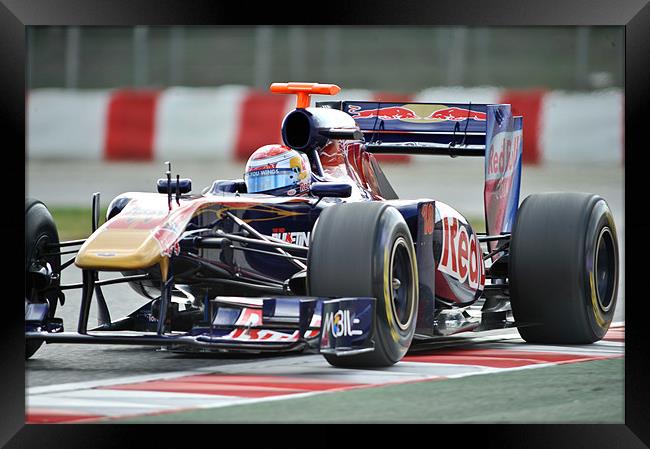 Sebastian Buemi - 2011 - Toro Rosso Framed Print by SEAN RAMSELL