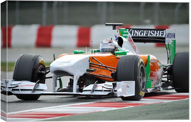 Adrian Sutil - 2011 - Force India Canvas Print by SEAN RAMSELL