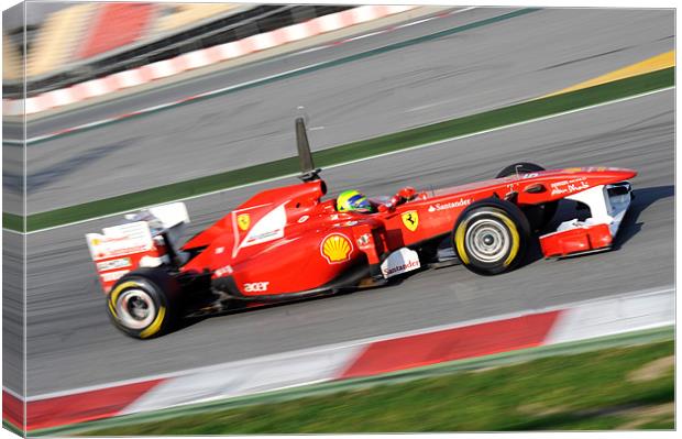 Felipe Massa - 2011 - Ferrari Canvas Print by SEAN RAMSELL