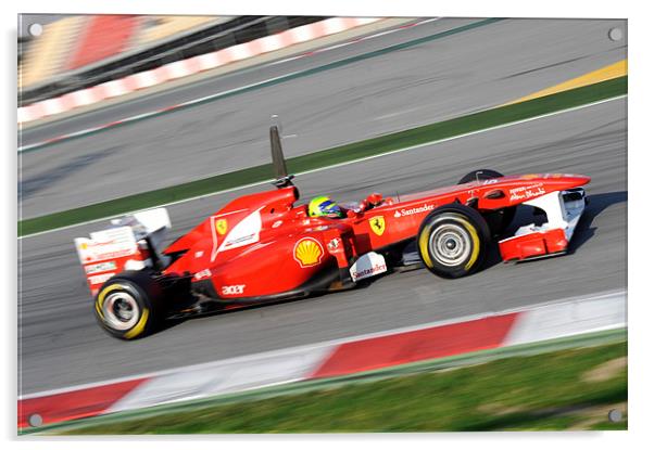 Felipe Massa - 2011 - Ferrari Acrylic by SEAN RAMSELL