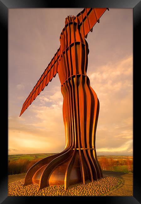 Angel of the North Framed Print by Kevin Tate