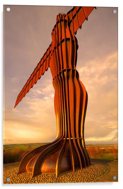 Angel of the North Acrylic by Kevin Tate