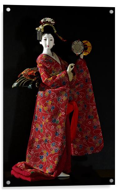 Japanese Doll Acrylic by Kevin Tate