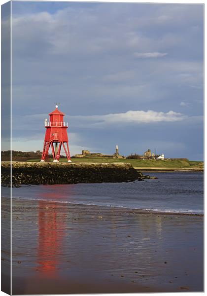 south shields groyne Canvas Print by Northeast Images