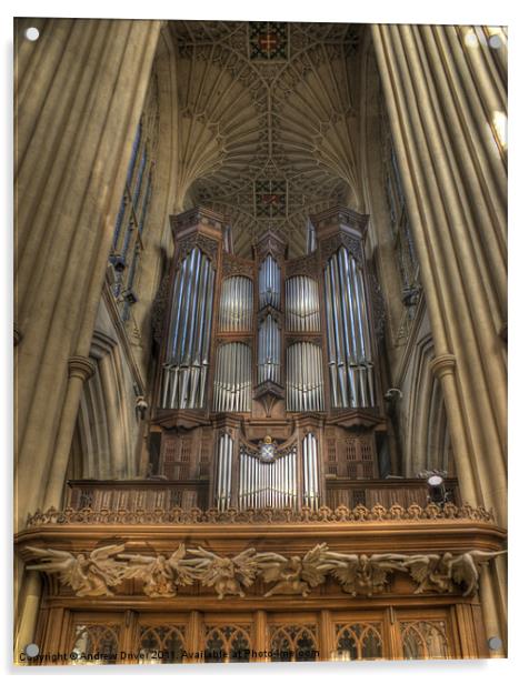 Angels and Organ Acrylic by Andrew Driver