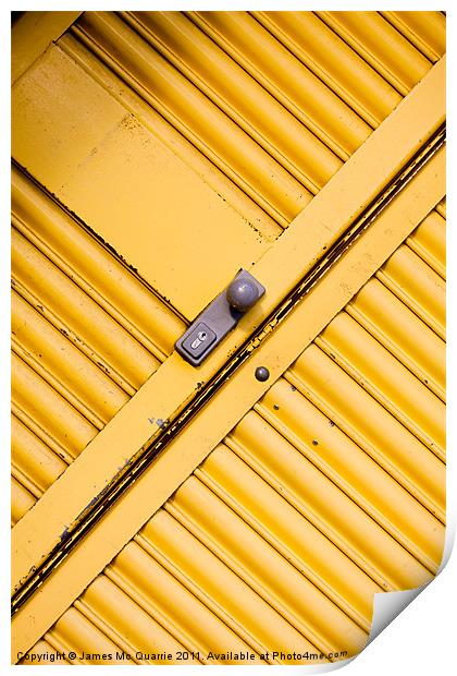 Yellow Door Print by James Mc Quarrie