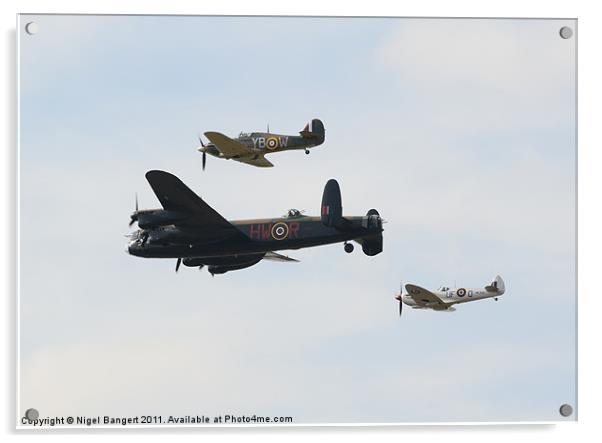 Memorial Flight Acrylic by Nigel Bangert