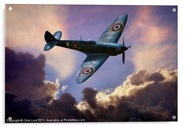 Spitfire Acrylic by Chris Lord
