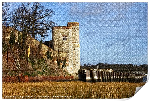 Upnor castle Print by Doug McRae
