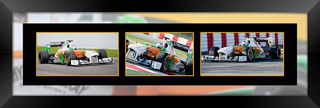 Paul di Resta - Force India 2011 Framed Print by SEAN RAMSELL