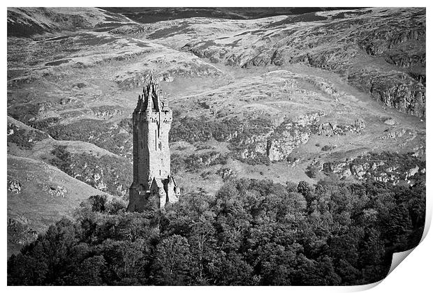The Wallace Monument Print by Buster Brown