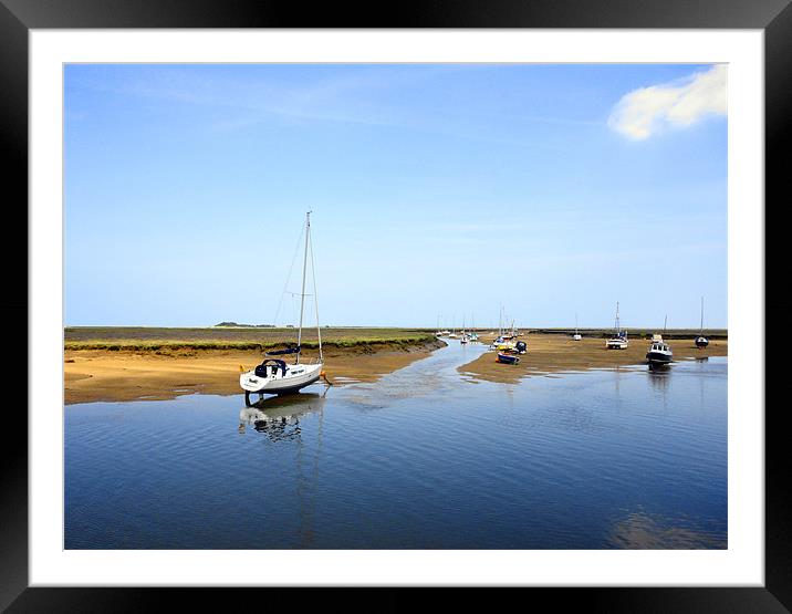 Wells Harbour 2 Framed Mounted Print by justin rafftree