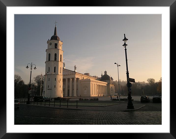 Good morning, Vilnius! Framed Mounted Print by Diana Sileikaite-Kaishauri
