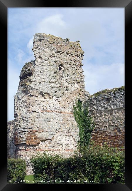 pevensey ruins Framed Print by Elouera Photography