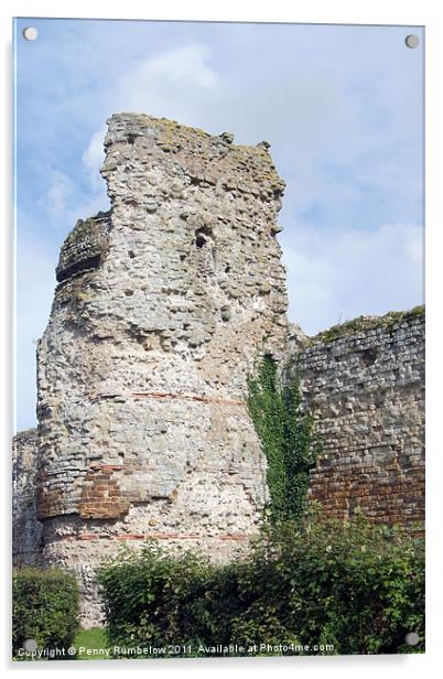 pevensey ruins Acrylic by Elouera Photography