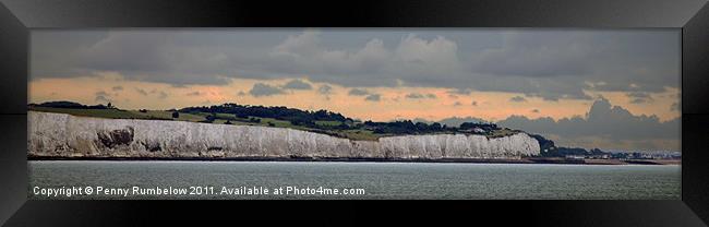 white cliffs of dover at sunrise Framed Print by Elouera Photography