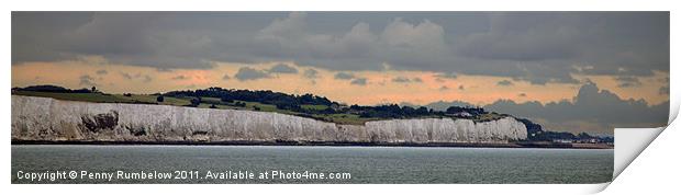 white cliffs of dover at sunrise Print by Elouera Photography