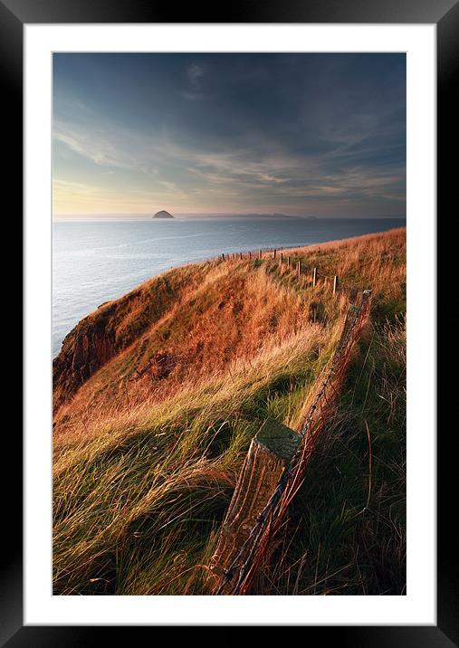 West coast Sunset Framed Mounted Print by Grant Glendinning