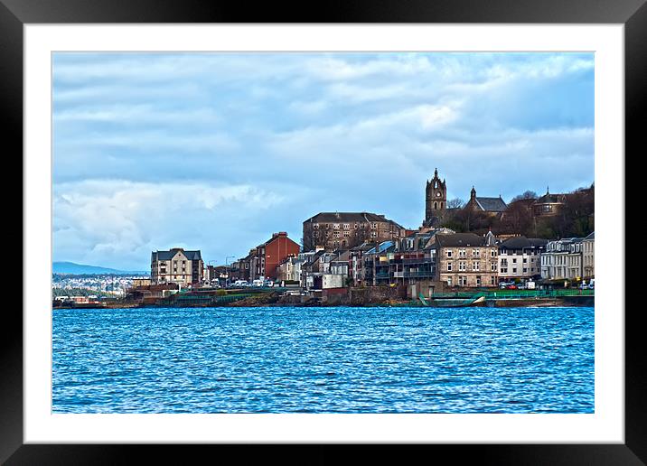 Gourock Town Framed Mounted Print by Grant Paterson