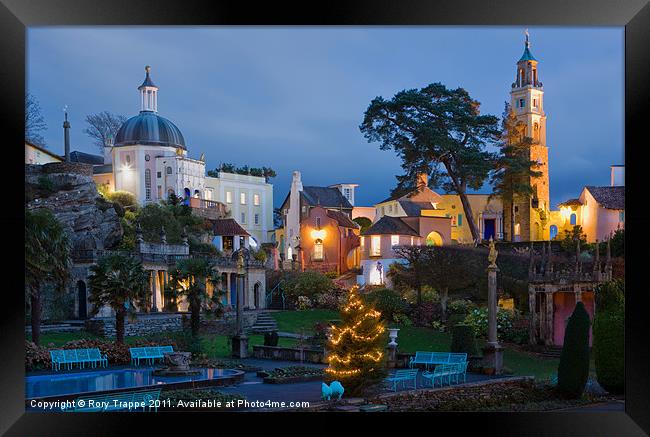 Portmeirion village Framed Print by Rory Trappe