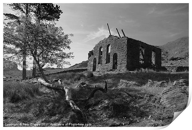 Cwmorthin chapel remains Print by Rory Trappe