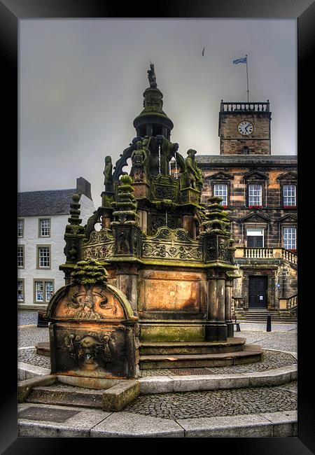 Linlithgow Cross Well Framed Print by Tom Gomez