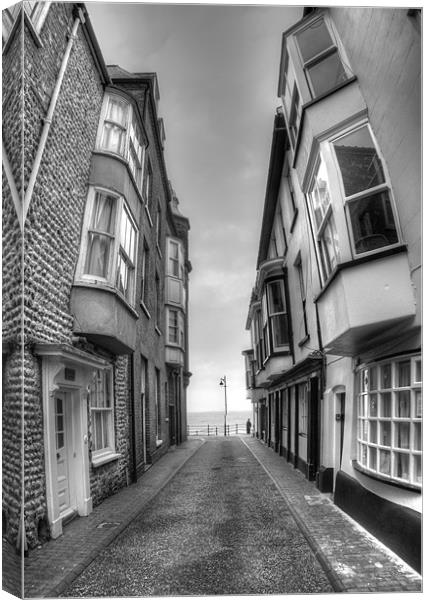 Cromer Back Street Canvas Print by Nick Coleby