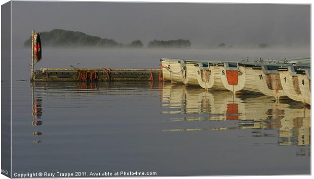 Fishing boats - Trawsfynydd Canvas Print by Rory Trappe