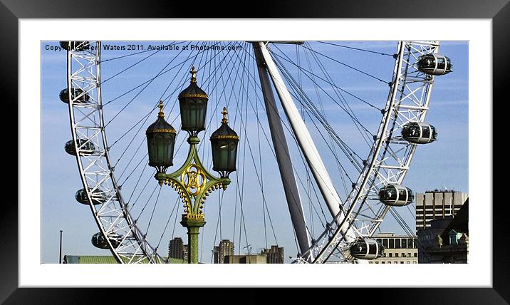 Lamp Light on the Eye Framed Mounted Print by Terri Waters