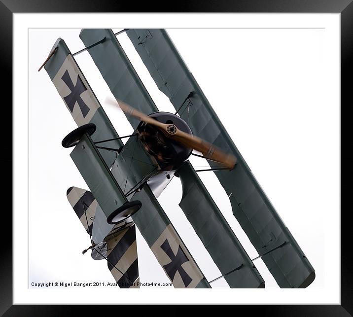 German Tri Plane Framed Mounted Print by Nigel Bangert