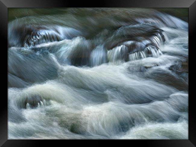 Slippery Rock River Framed Print by Bryan Olesen