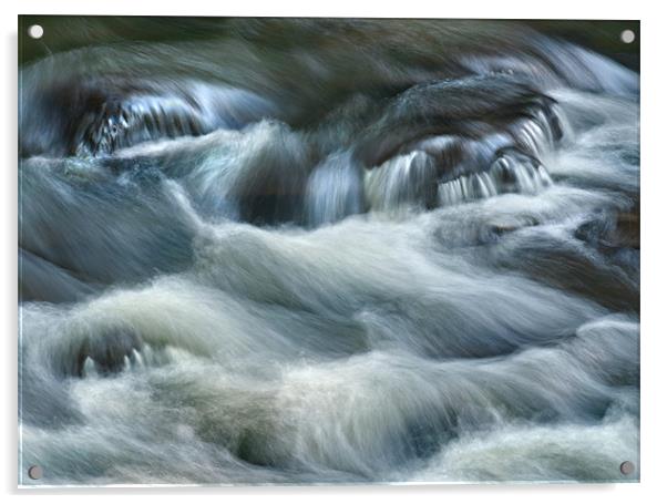 Slippery Rock River Acrylic by Bryan Olesen