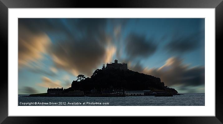 St Michaels mount Framed Mounted Print by Andrew Driver