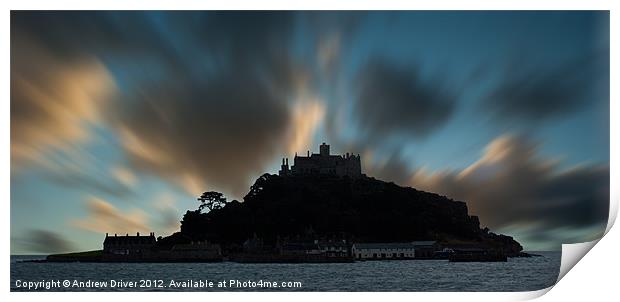 St Michaels mount Print by Andrew Driver