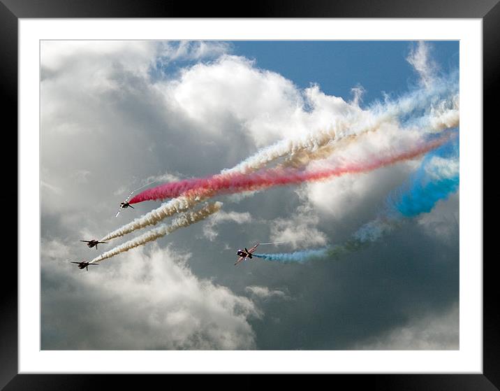 The Red Arrows Framed Mounted Print by Alastair Gentles