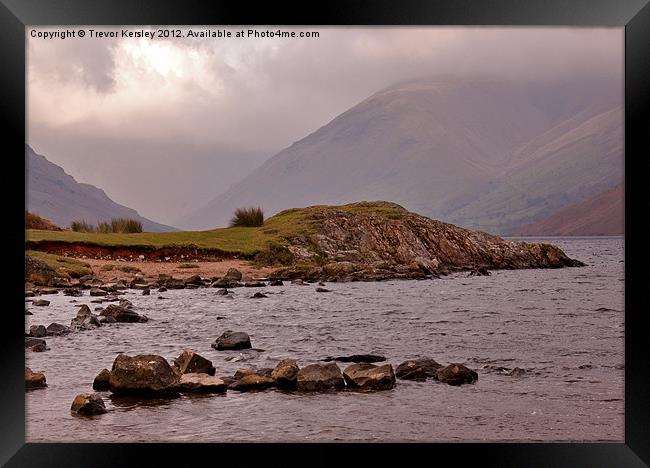 Lake View - WastWater Framed Print by Trevor Kersley RIP