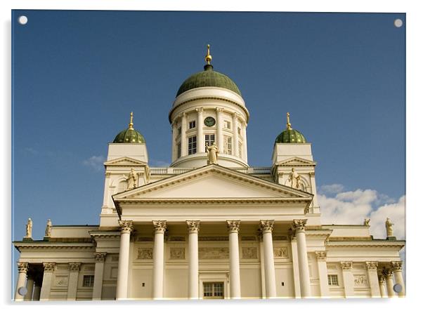 Lutheran Cathedral Helsinki Acrylic by david harding
