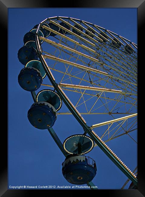 Lille Ferris Wheel Framed Print by Howard Corlett