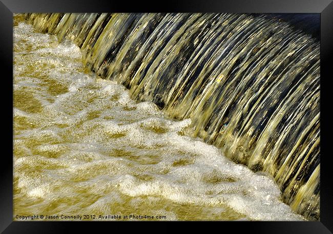 Water falling, River Lune Framed Print by Jason Connolly