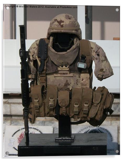 Army Gear Acrylic by Michael Waters Photography