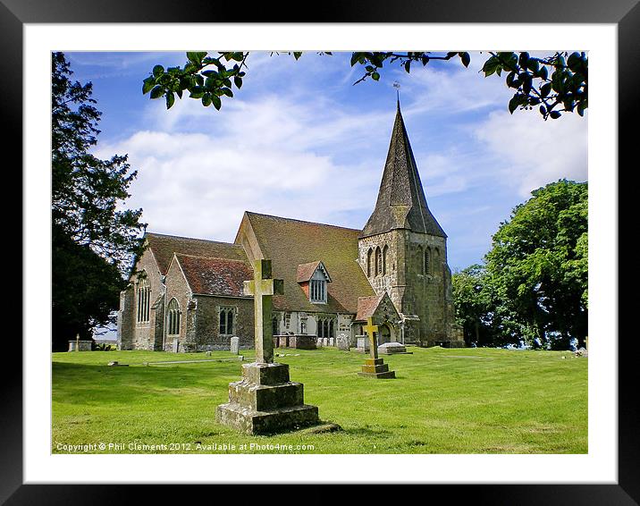 All Saints Herstmonceux Framed Mounted Print by Phil Clements