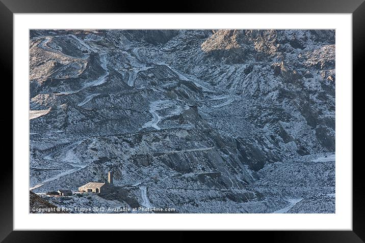 Welsh slate quarry Framed Mounted Print by Rory Trappe
